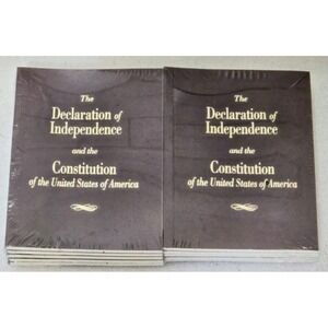 Pack Of 10 Pocket Constitution United States & Declaration Of Independence Cato